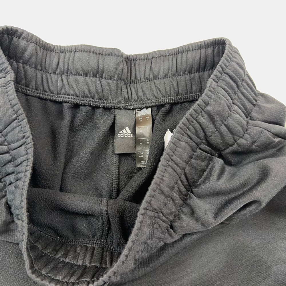 Adidas AEROREADY Black Track Pants Mens Medium Ankle Zip Joggers Athletic - Picture 7 of 9